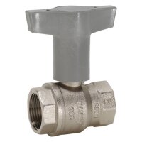 Comfort-Heizungskugelhahn DN20 3/4"IG m. Iso-T-Griff ms-vern. PN40(990T) VPE=8Stk