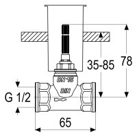 sanibel 1001-Unterputzventilkörper A17 DN 15 (1/2")