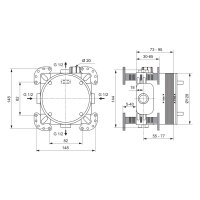 Sanibel 1001 Easy-Box 1/2" Unterputzkörper