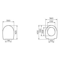 sanibel 1001 WC-Sitz mit Deckel kompakt A18 Befestigung aus Edelstahl weiß