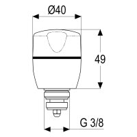 sanibel 1001-Oberteil A17 DN 10 (3/8") Markierung...