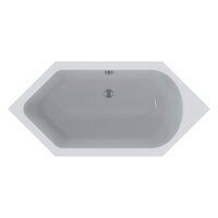 Acryl-Sechseckbadewanne sanibel 1001 A14 1900x900x450mm...