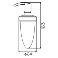 Sanibel 1001-Lotionspendereinsatz aus Opak-Kunststoff mit...