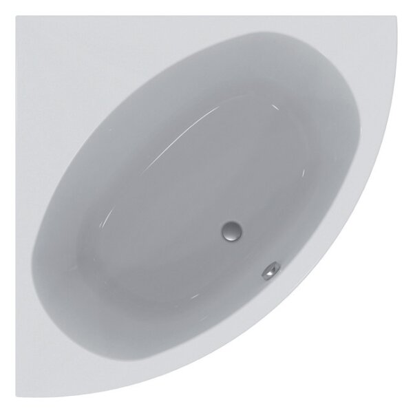 Acryl-Eckbadewanne sanibel 1001 A14 1400x1400x450mm weiß