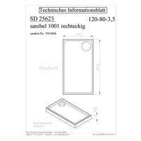 Wannenträger für Acryl-Duschwanne sanibel 1001...