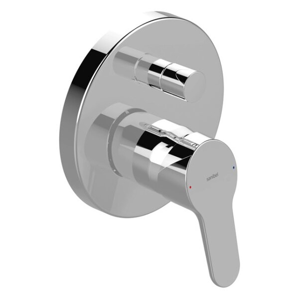 sanibel 1001-Aufputzteile A16 für Bade- batterie eigensicher verchromt