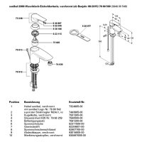 sanibel 2000-Waschtisch-Batterie A15 mit Kette verchromt