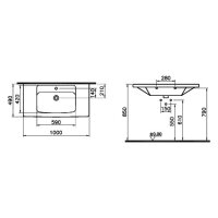 sanibel 3001 Möbel-WT SLIM 1000x490mm...