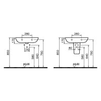 sanibel 3001 Waschtisch 650x470mm runde Form weiß