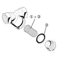 Resideo Schmutzfänger FY30 Messing Ausführung A, 1/2 "