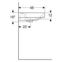 Doppelwaschtisch sanibel 5001 E 1200x480mm A15 weiß