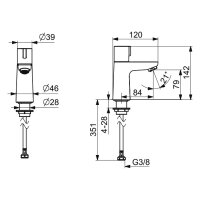 SCALIDO Standventil D1 DN 15 (1/2") verchromt