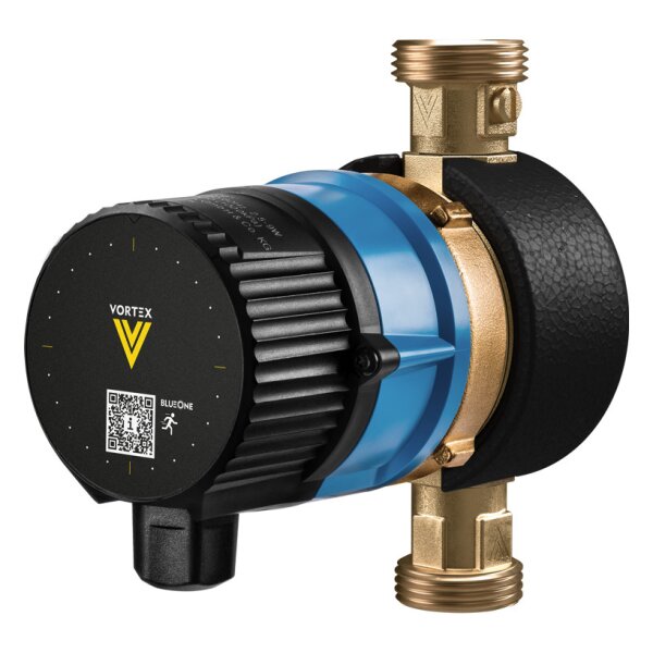 Vortex Pumpe BWO 155 RW mit Ventilen Anschluss 1"a, mit Dauerläufermodul