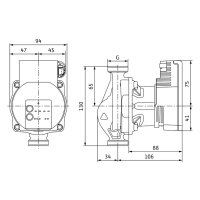 Wilo Nassläufer-Hocheffizienzpumpe Varios PICO-STG 15/1-8, G1, 1x230V, 75W