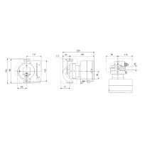 Grundfos-elektr. geregelte Umwälzpumpe MAGNA3 32-80 PN6/10 180mm 1x230V DE