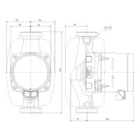 Grundfos-Pumpe Alpha2 25-60N D-A-CH PN10 DN25 L=180mm,230V DE Edelstahlausführung