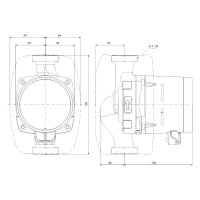 Grundfos Hocheffiz.Umwälzpumpe Edelstahl ALPHA1 20-40 N 150 1x230V 50Hz 6H DACH