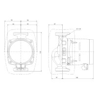 Grundfos-Pumpe Alpha2 25-40N D-A-CH PN10 DN25...