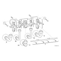 Junkers-Montageanschlußplatte Unterputz Nr. 992 für Kombigerät Nr. 7719002373