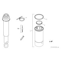 BOSCH Abgaszubehör FC-Set80-C33x (oben) Grundbausatz...