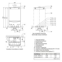 Vaillant-Gas-Wandheizgerät atmoTEC plus VCW 194/4-5 A E Kamin