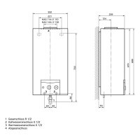 Vaillant-Gas-Warmwasser-Geyser atmoMAG 144/1 I E-Gas