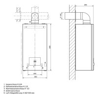 Vaillant-Gas-Warmwasser-Geyser MAG turboMAG 145/1 E