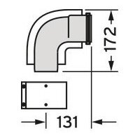 Vaillant-Bogen 87 Grad 60/100mm PP konzentrisch