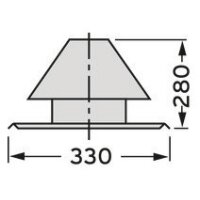 Vaillant-Schachtabdeckung DN 80 Edelstahl