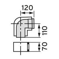 Vaillant-Bogen 87 Grad 80/125mm PP konzentrisch