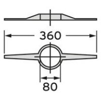 Vaillant-Abstandhalter DN 80 VPE=7Stk