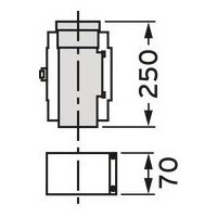 Vaillant-Revisionsöffnung 250mm 80/125mm PP konzentrisch