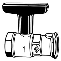 Heimeier-Pumpenkugelhahn Globo P 1" Nr. 0620-04.000