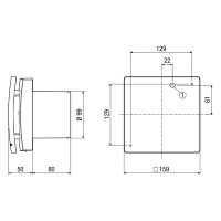 Maico-Kleinraumventilator ECA100IPROKVZ elektr. Innenverschluß, Nachlauf, Anlauf