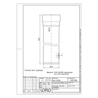 LORO-X Stahlabflussrohr mit 1 Muffe DN 100, 1000 mm lang