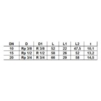 comfort-HK-Rücklaufverschraubung Combi 3 DN 15 (1/2") Eckform