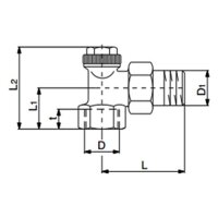 comfort-HK-Rücklaufverschraubung Combi 3 DN 15 (1/2") Eckform