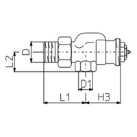 comfort-Thermostat-Ventilunterteil Bau- reihe AV 9 DN 15 (1/2") Axialform