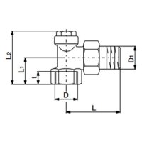 comfort-HK-Rücklaufverschraubung Combi 2 DN 15 (1/2") Eckform