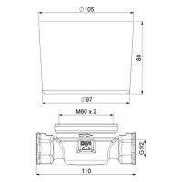 comfort-Vormontagegehäuse VM-UP-MS DN 15 (1/2")...