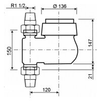 comfort-Hauswasserzähler MNK Q3 16 DN 40...