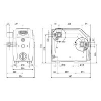 Wilo Automatik-Druckerhöhungspumpe Isar BOOST5-E-3