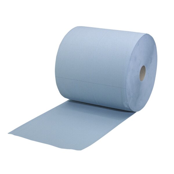 MULTICLEAN Plus Putztuchrollen, blau 380x380mm, 500 Abrisse 3lag.