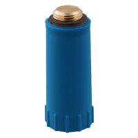 Universal-Baustopfen 1/2" blau mit Messinggewinde