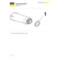 Kunststoff-Baustopfen mit Metallgewinde und Dichtung DN 15 (1/2")