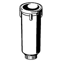 Kunststoff-Baustopfen mit Metallgewinde und Dichtung DN 15 (1/2")