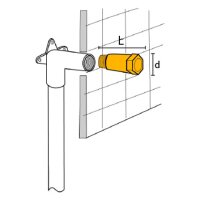 PE Baustopfen 1/2 " blau nur für Dichtprobe