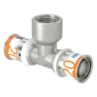 Uponor T-Stück m. Innengew. S-Press PLUS 20-Rp1/2"FT-20