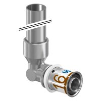 Uponor HK-Anschlusswinkel S-Press PLUS plated 16-15CU...