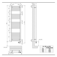 Sanibel 1001-Badheizkörper Elektro A20 gerade BH...